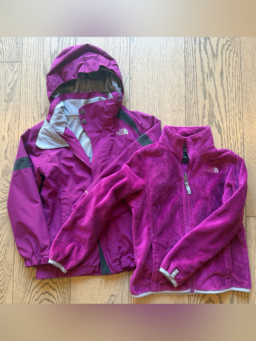 The North Face Girls 3-in-1 Triclimate Jacket w/ Hooded Shell & Fleece Inner 7/8